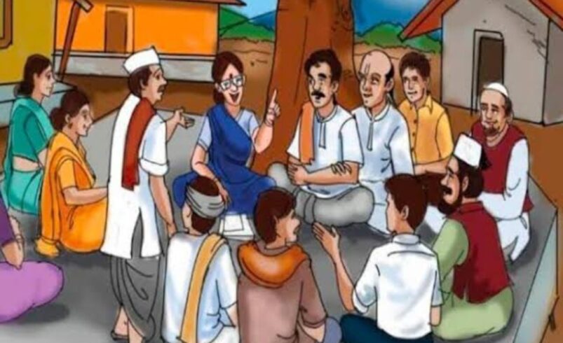 गांव में लग रही चौपाल, मौके पर हो रहा समस्याओं का समाधान